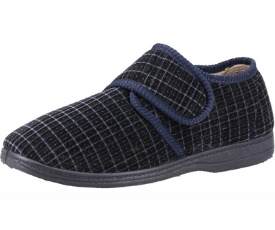 Fleet & Foster Sam Velcro Men's Touch Fastening Slipper