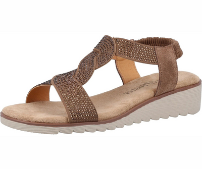 Fleet & Foster Hyacinth Women Slingback Open Toe Touch Fastening Leather Sandal