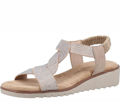 Fleet & Foster Hyacinth Women Slingback Open Toe Touch Fastening Leather Sandal
