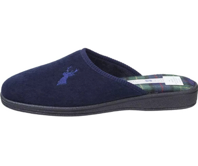 Mirak Buck Men's Navy Mule Slippers
