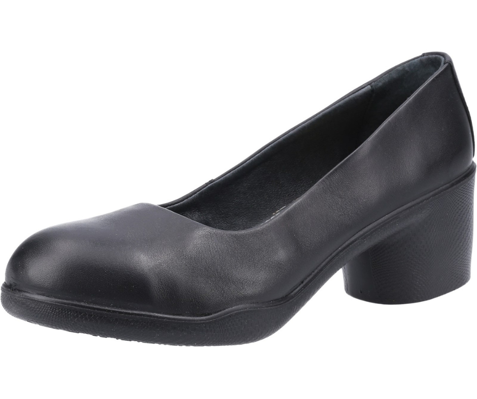 Amblers Safety Ladies Brigitte Court Ladies Black Shoe