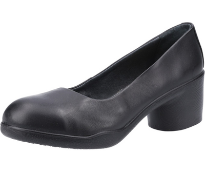 Amblers Safety Ladies Brigitte Court Ladies Black Shoe