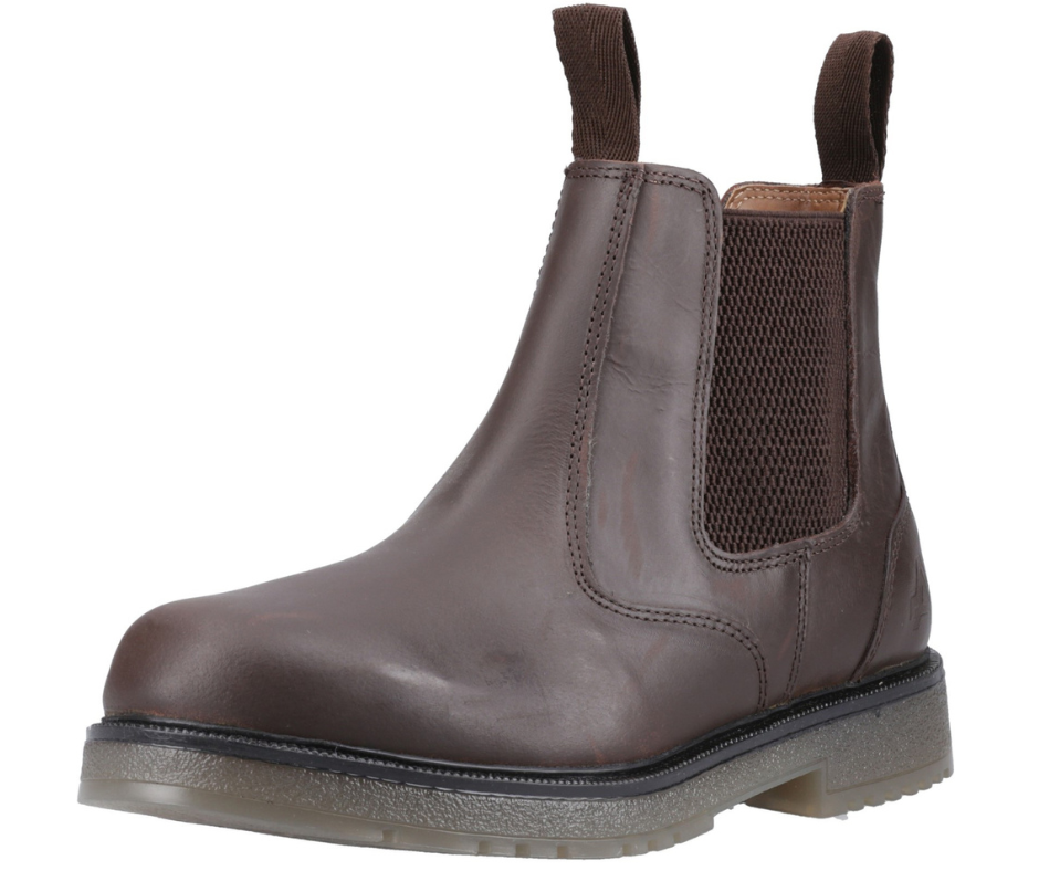 Amblers Chelmsford Chelsea Work Leather Brown Boot