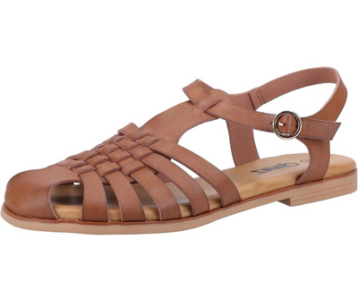 Divaz Ladies Gracie Buckle Metallic Gladiator Sandals
