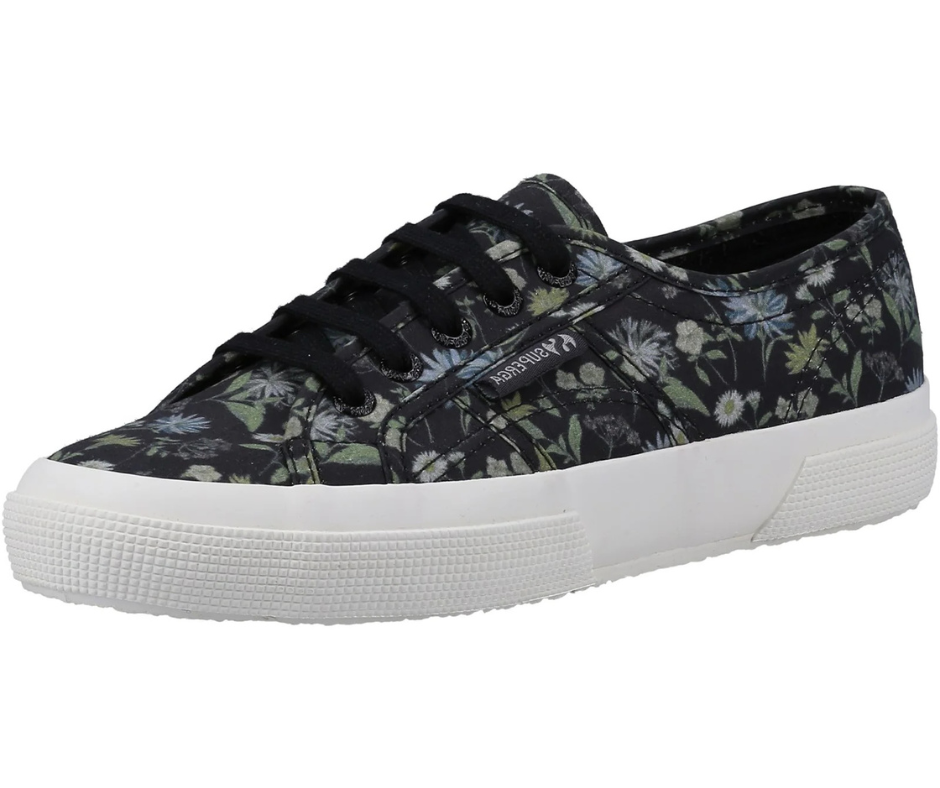 Superga Women Flower Print Canvas Sneakers