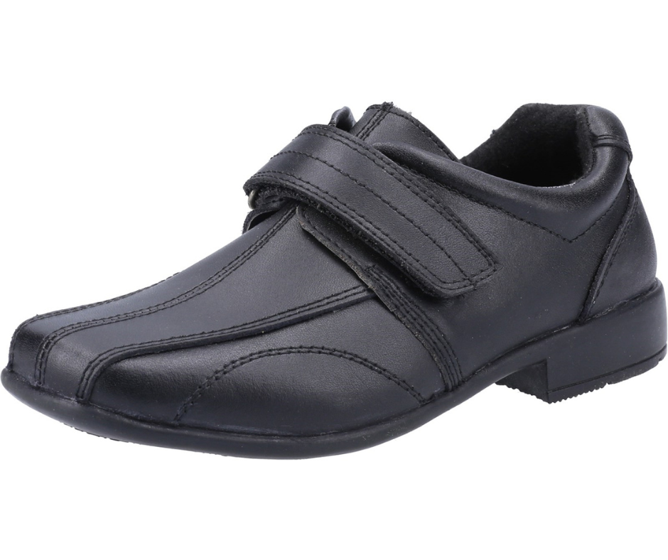 Mirak Ricky Barnes Smart Adjustable Strap Black Leather Buckle Shoes