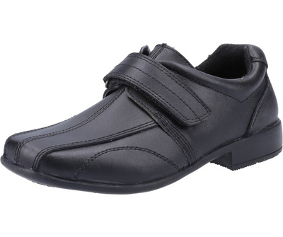 Mirak Ricky Barnes Smart Adjustable Strap Black Leather Buckle Shoes