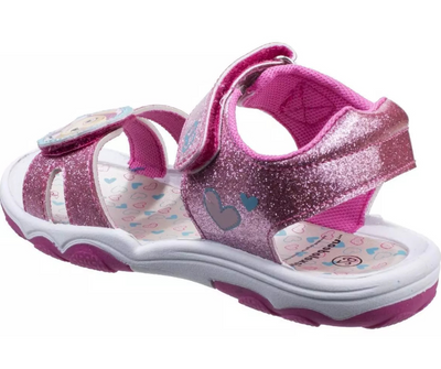 Leomil Skye Glitter Touch Fastening Sandal Pink