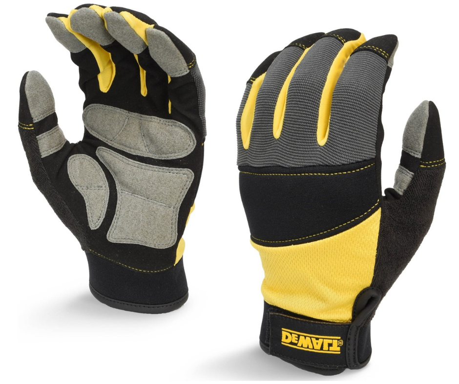 Dewalt Large Rigger Framers Breathable Work Leather Glove