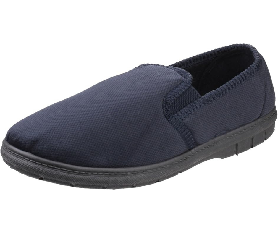 Fleet & Foster Men's John Twin Gusset Memory Foam Slipper