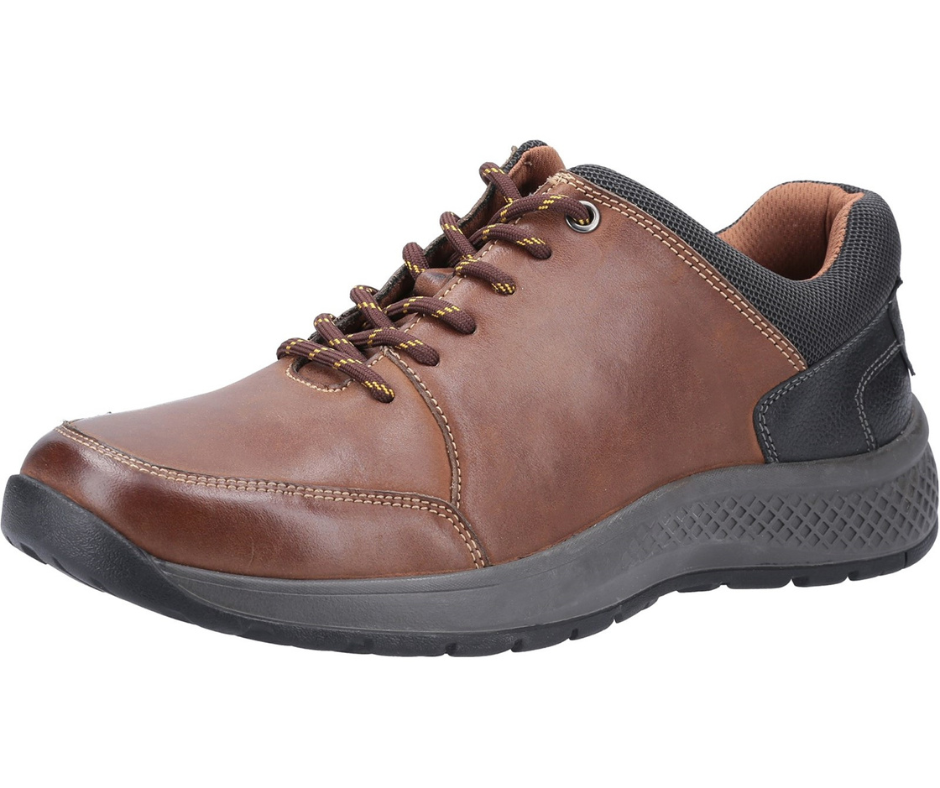 Cotswold Rollright Casual Tan Lace Up Shoes