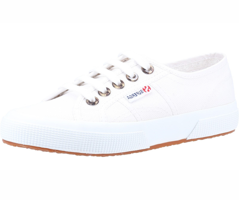 Superga Resin Eyelets Ladies Trainers White