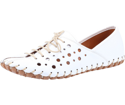 Riva Women Zeta Casual Leather Lace Up Shoe