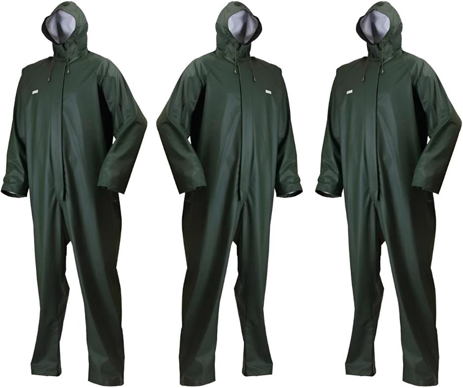 Lyngsoe Coverall Disposable Full Body Protective Suits with Full Zipper Closure
