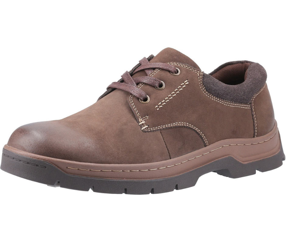 Cotswold Thickwood Mens Leather Lace Brown Shoes