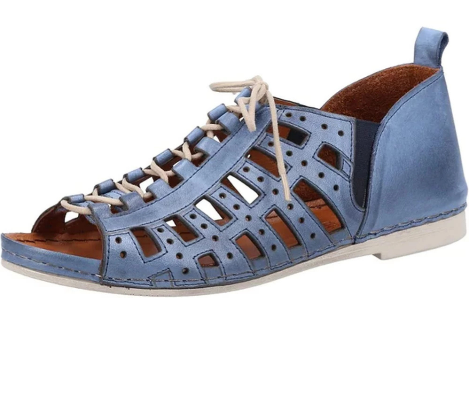 Riva Newport Women Leather Lace Up Casual Shoe