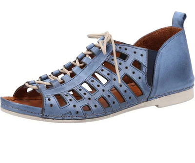 Riva Newport Women Leather Lace Up Casual Shoe