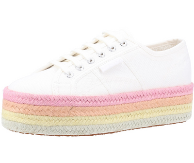 Superga Ladies Multicolor Rope Lightweight Shoe