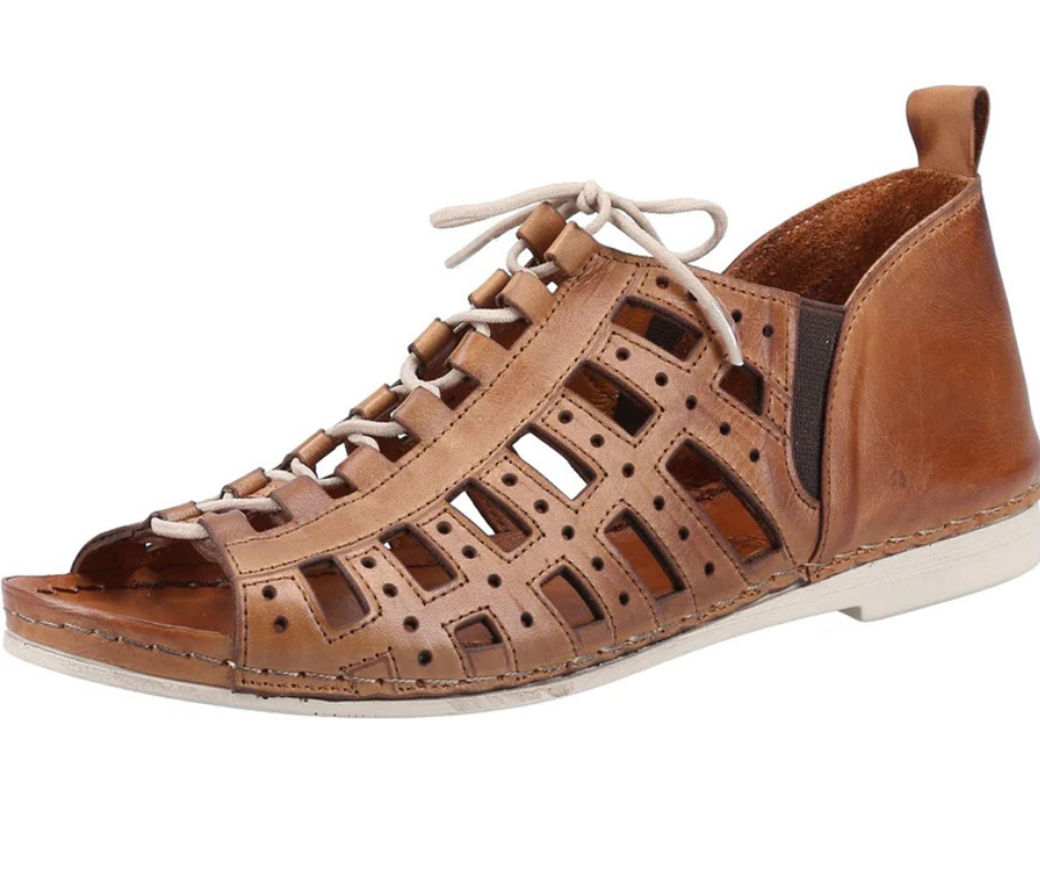 Riva Newport Women Leather Lace Up Casual Shoe