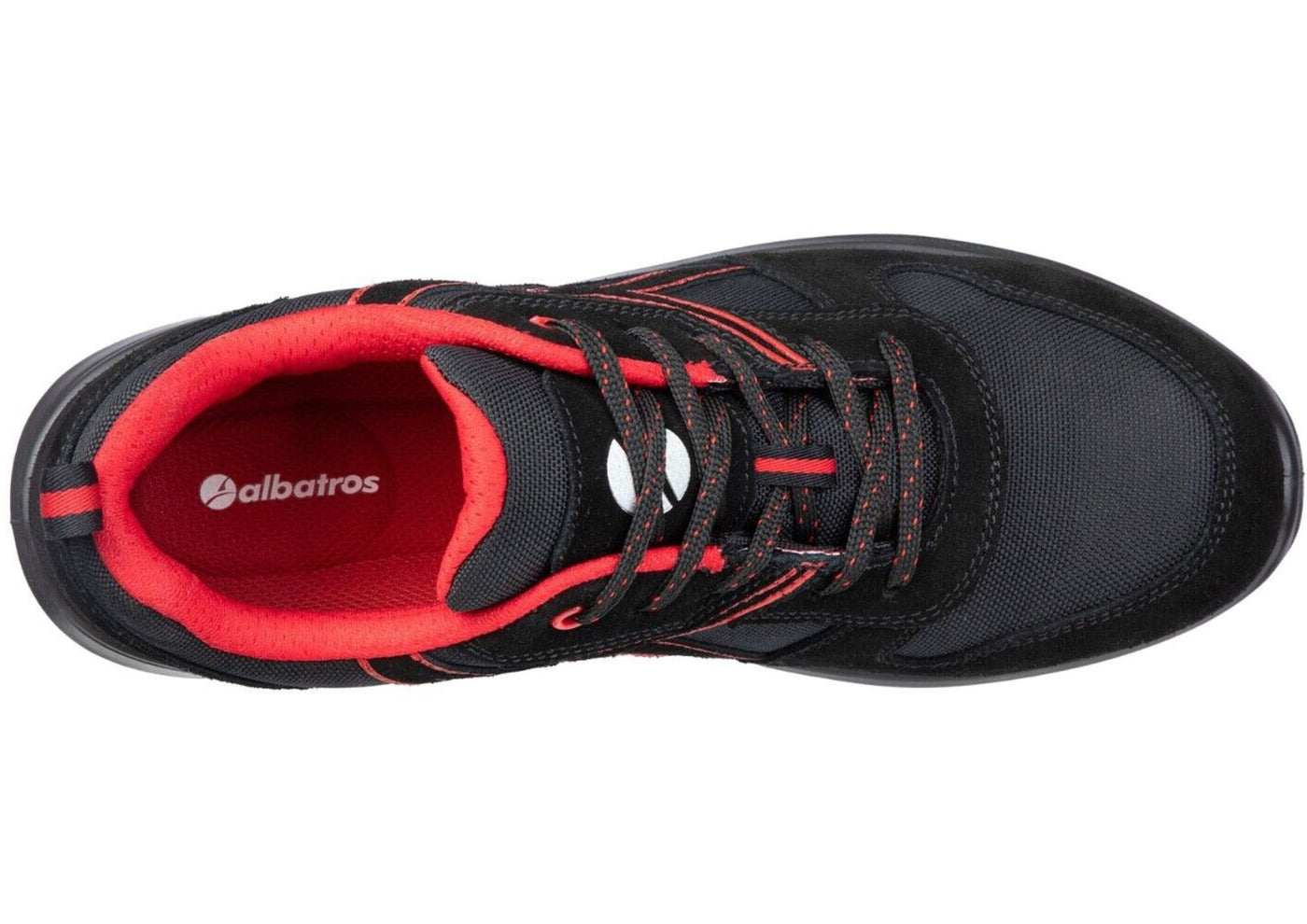 Albatros Clifton Low Occupational Safety Black/ Red Shoes