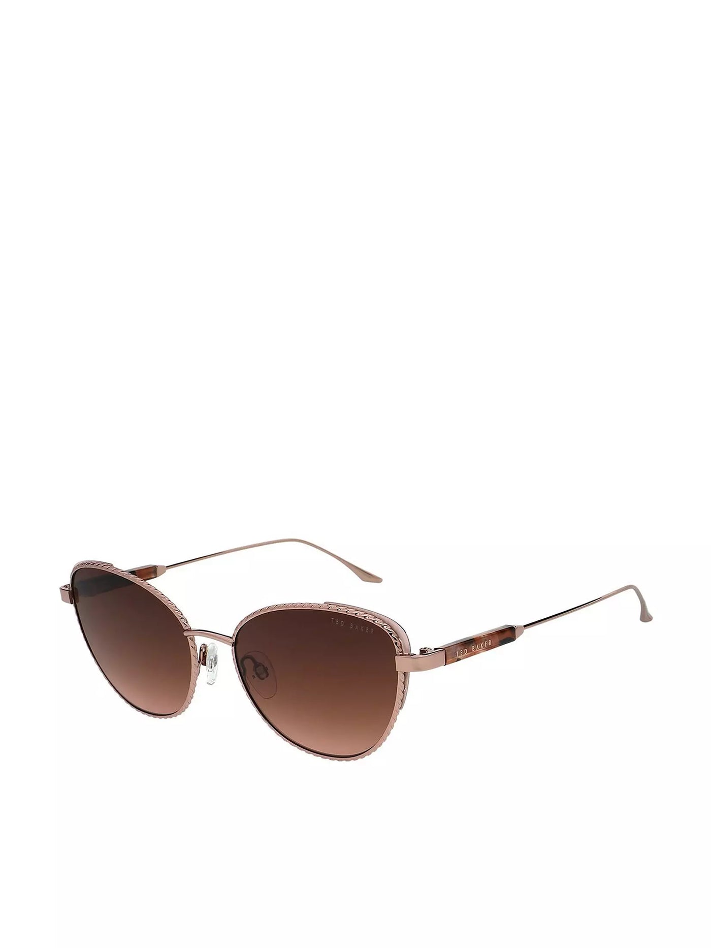 Tb Laela Shiny Rose Gold Female Sunglasses