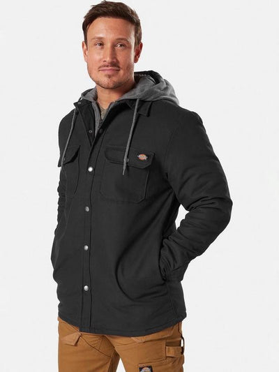 Dickies Duck Shirt Hooded With Quilted Lining Cargo Jacket