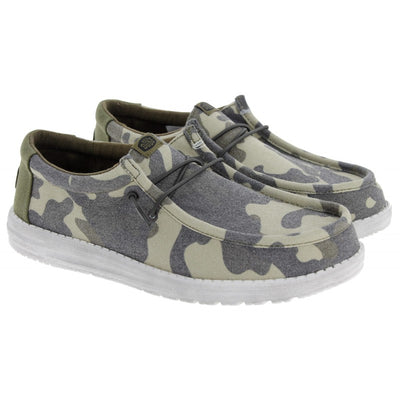 Heydude Wally Washed Camo Shoe