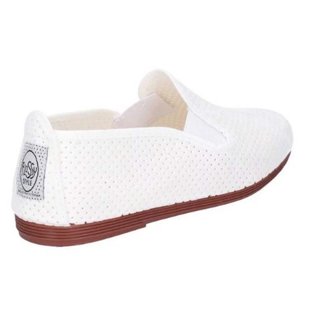 Flossy Pulga Unisex Perforated Slip On Plimsolls