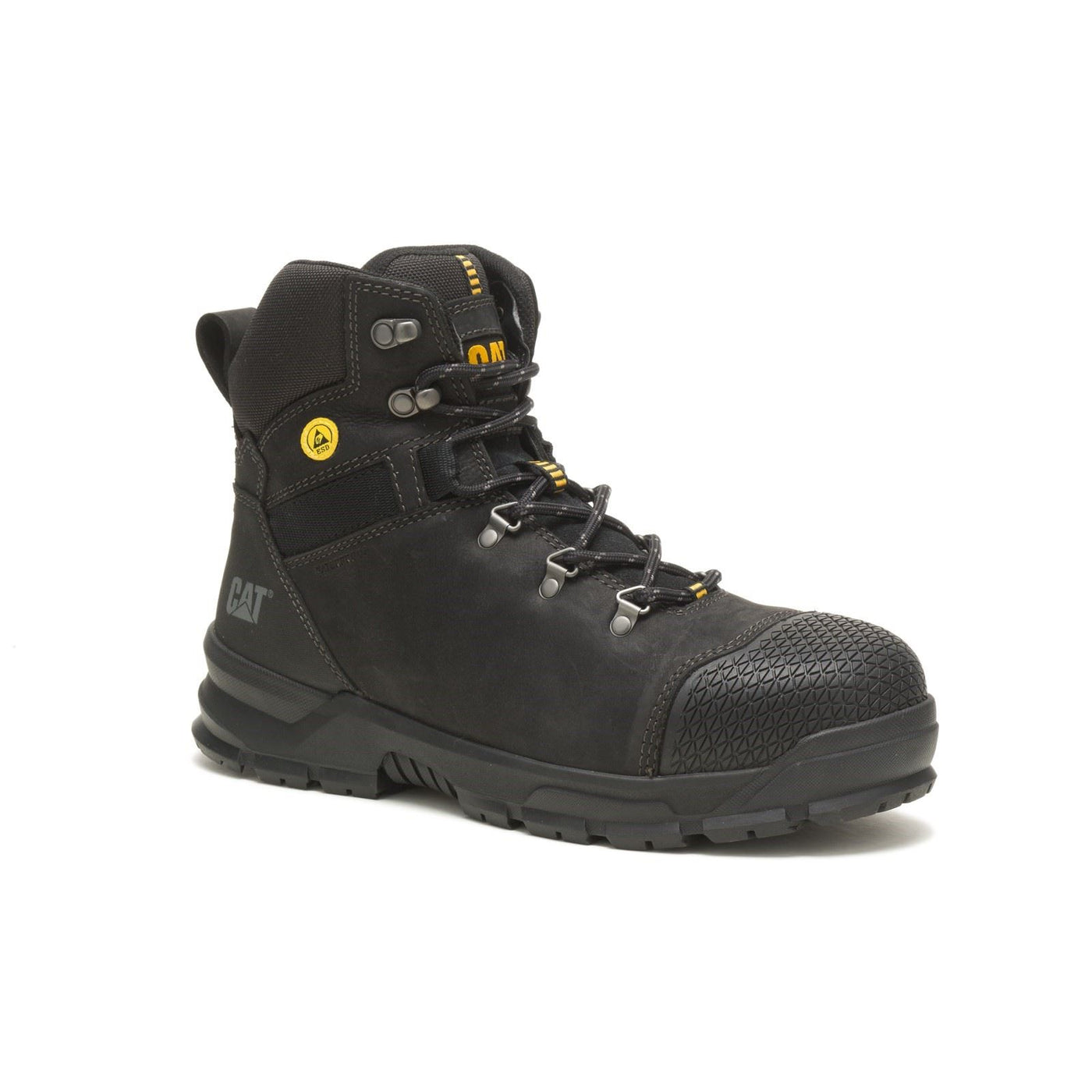 Caterpillar Accomplice Black Leather Waterproof Boot