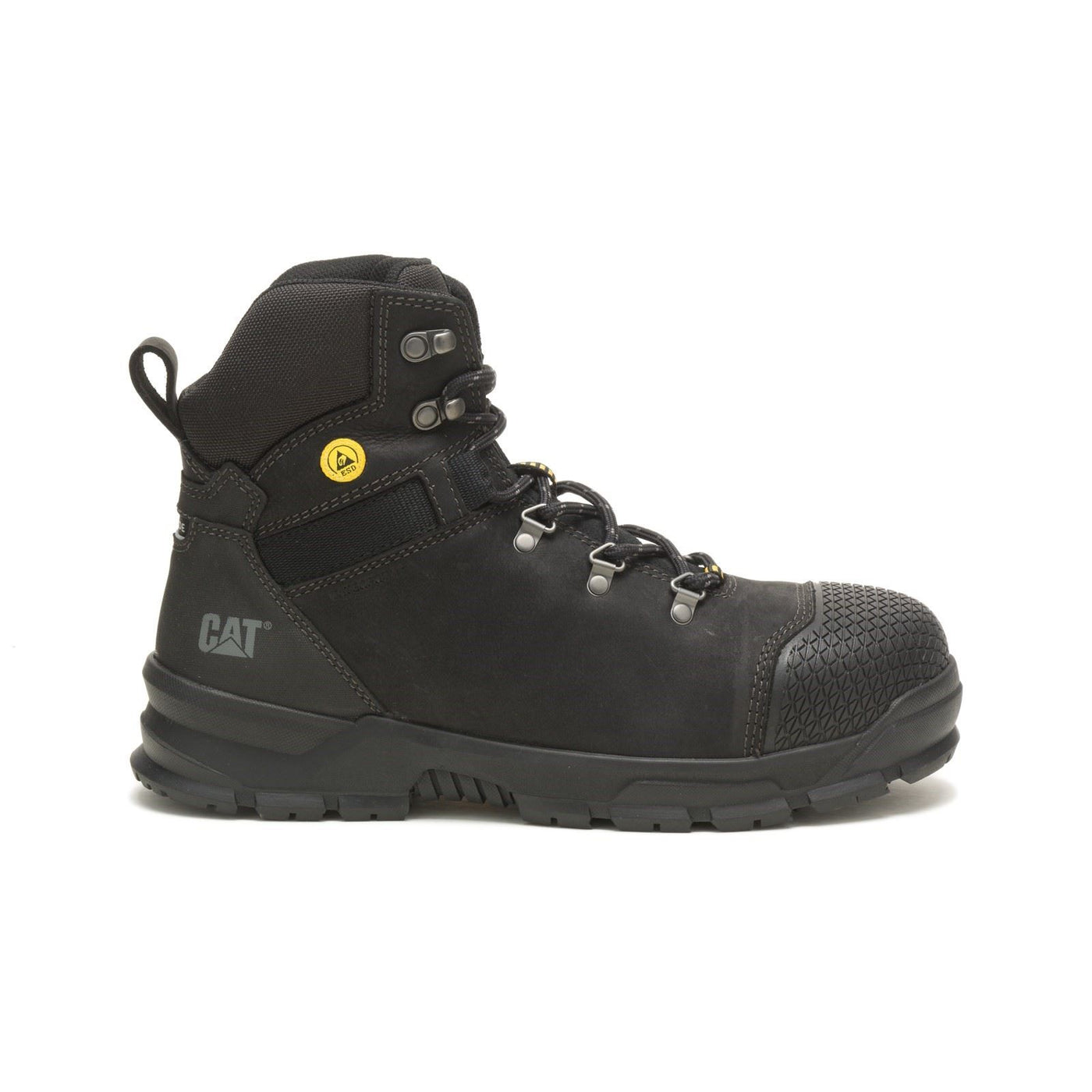 Caterpillar Accomplice Black Leather Waterproof Boot