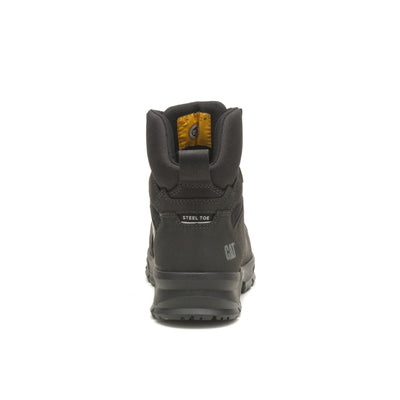 Caterpillar Accomplice Black Leather Waterproof Boot