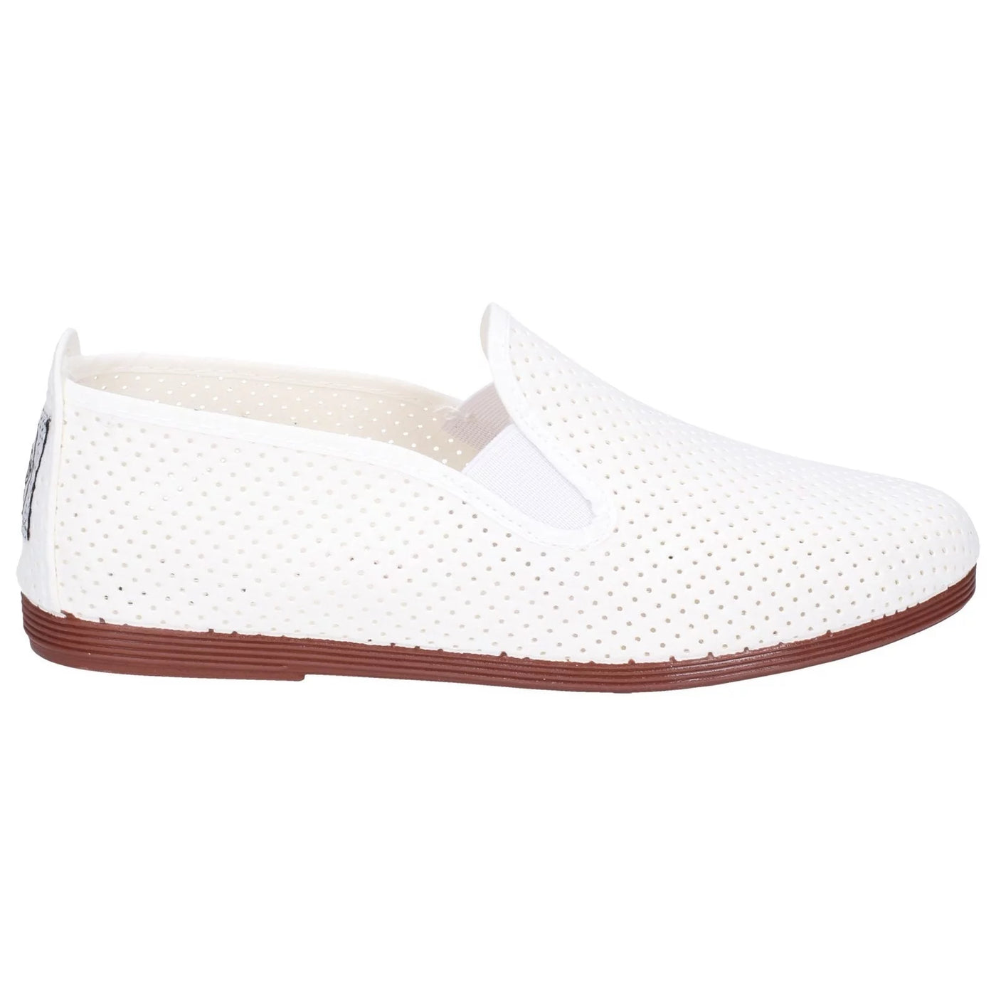 Flossy Pulga Unisex Perforated Slip On Plimsolls