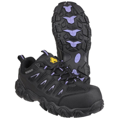 Amblers Safety Waterproof Ladies Non Metal Black Trainers