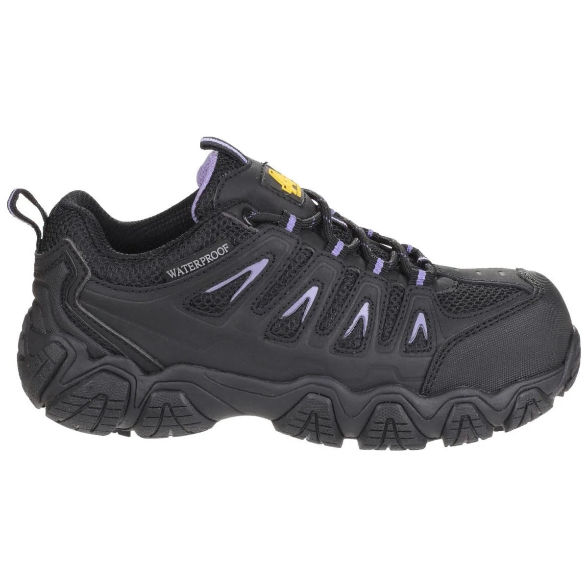 Amblers Safety Waterproof Ladies Non Metal Black Trainers