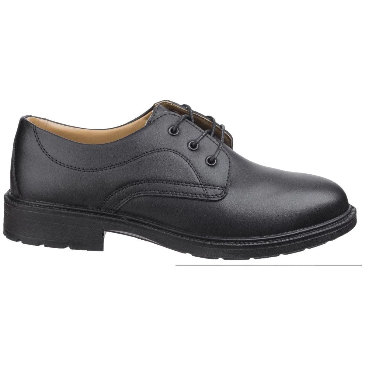 Amblers Safety S1p Src Formal Leather Safety Black Shoe