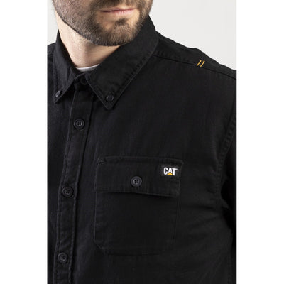 Caterpillar Button Down Mens Casual Short Sleeve Shirt