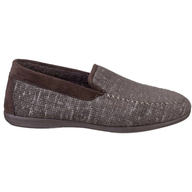 Cotswold Mens Stanley Moc Toe Full Slipper