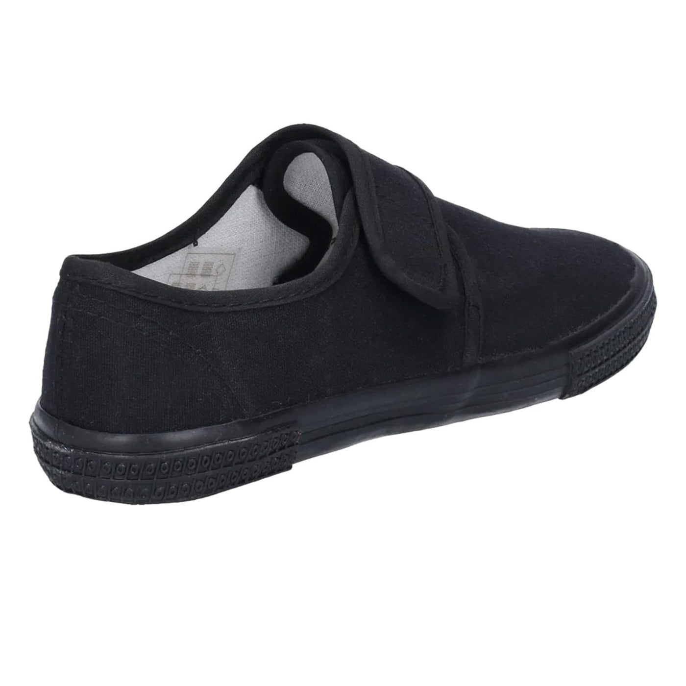 Mirak Velcro Children's Black Plimsolls