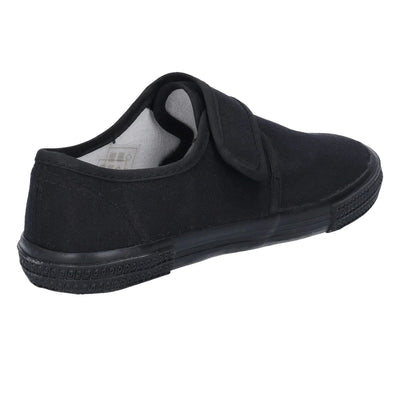 Mirak Velcro Unisex Childrens Black Plimsolls