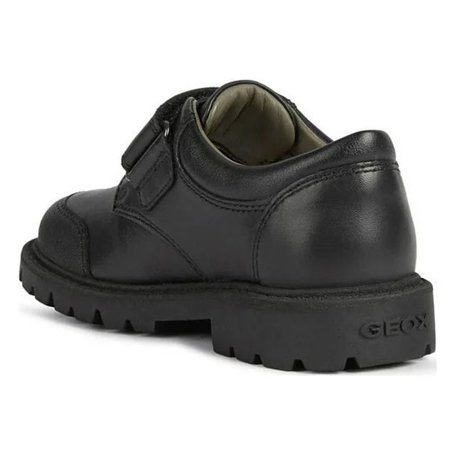 Geox Shaylax Mocasines Kickers Reasan Strap Toddlers Black Leather Shoes