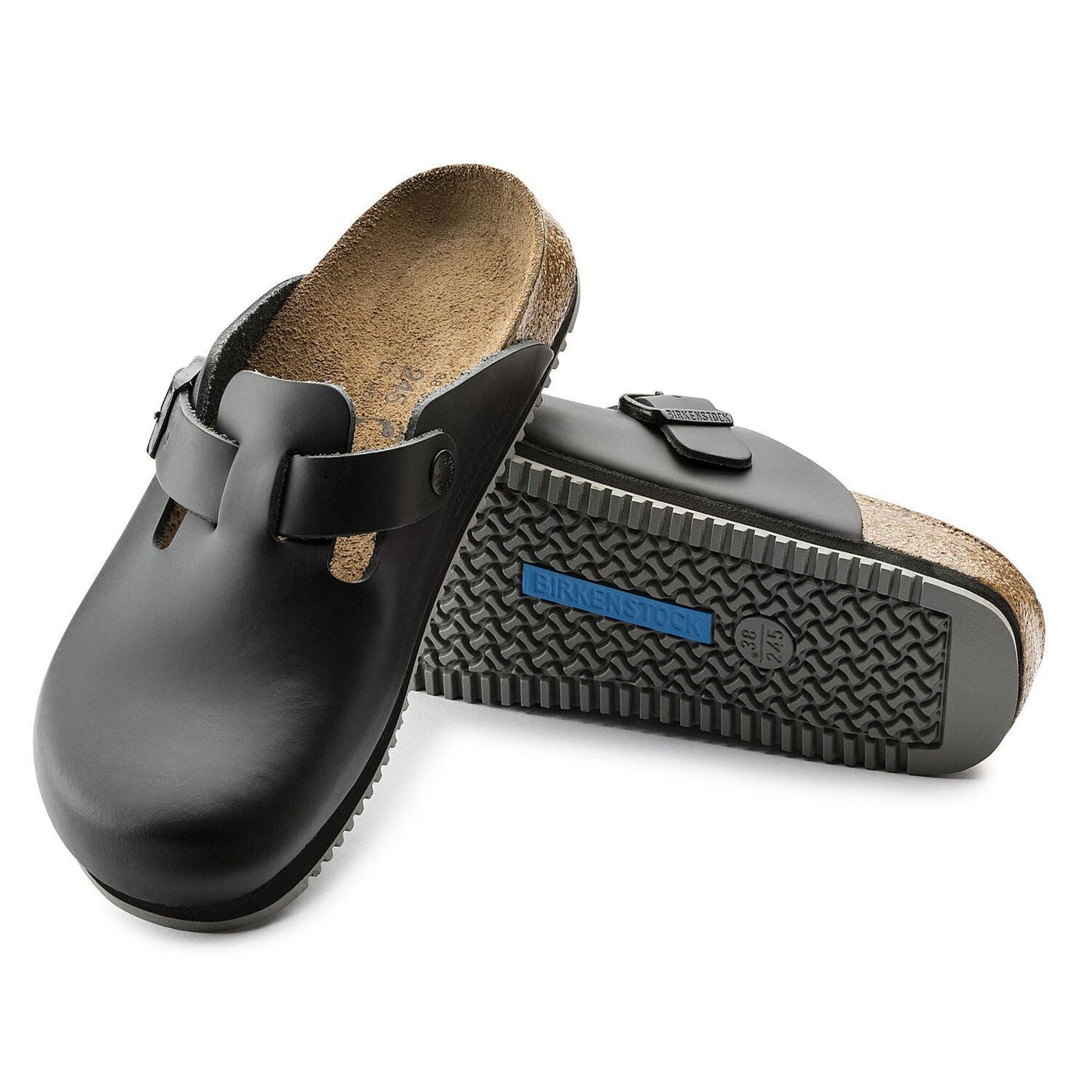 Birkenstock Boston Super Grip Black Clog