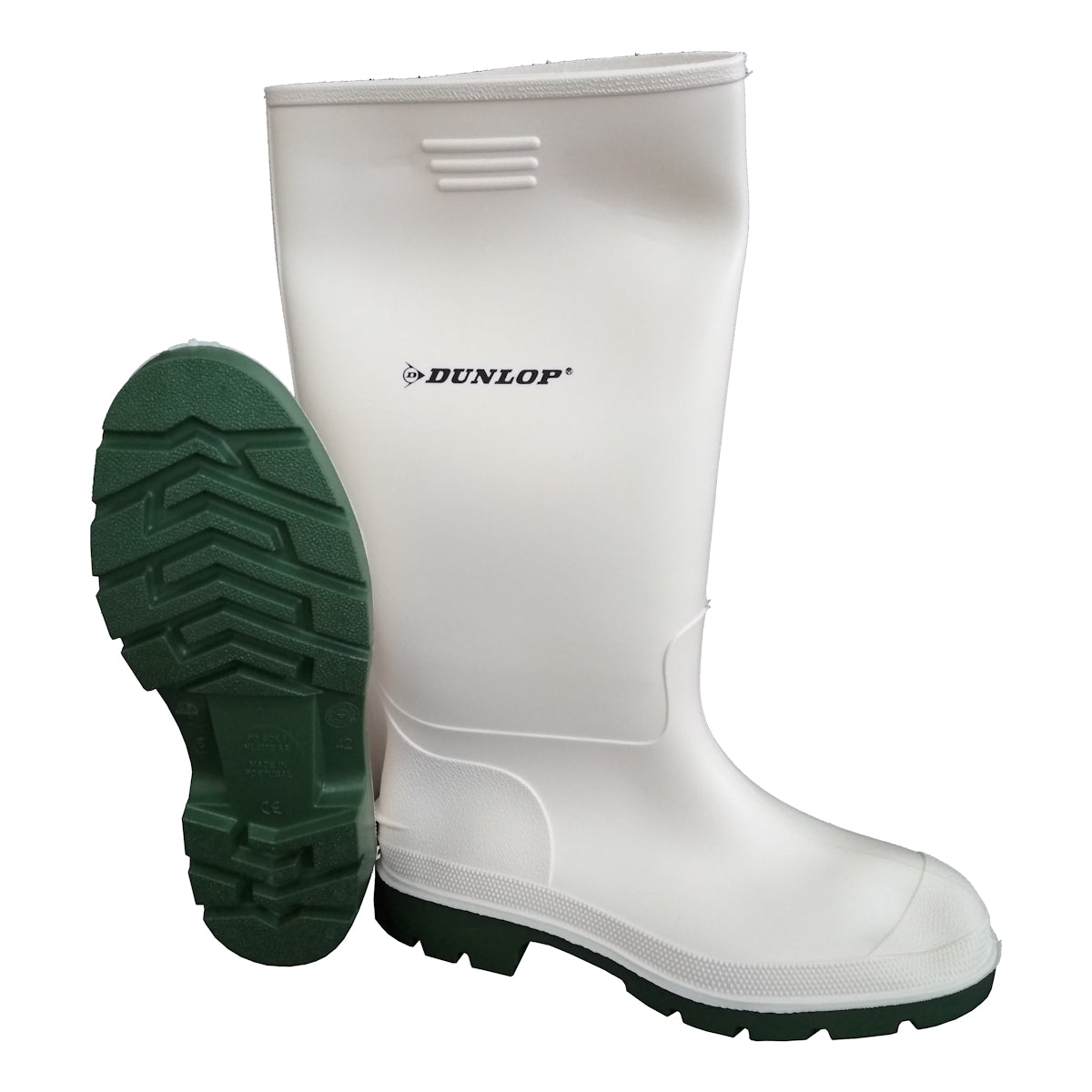 Dunlop Pricemastor White Wellington Industrial Work Boots