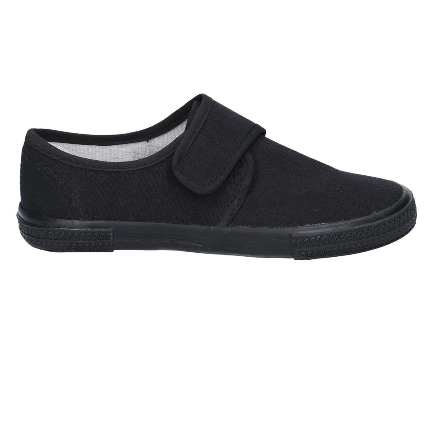 Mirak Velcro Children's Black Plimsolls