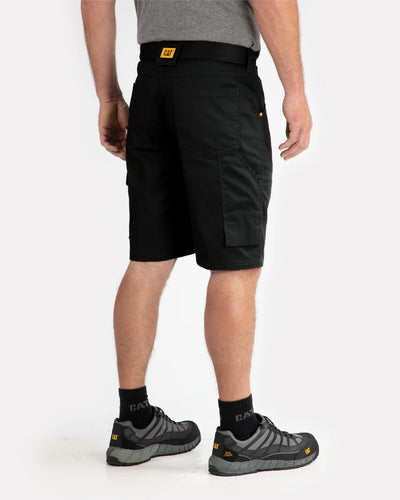 Caterpillar Tracker Gym Capri Pants Zipper Pockets Shorts