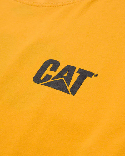Caterpillar Classic Logo Night Camo Camouflage Green T-shirt