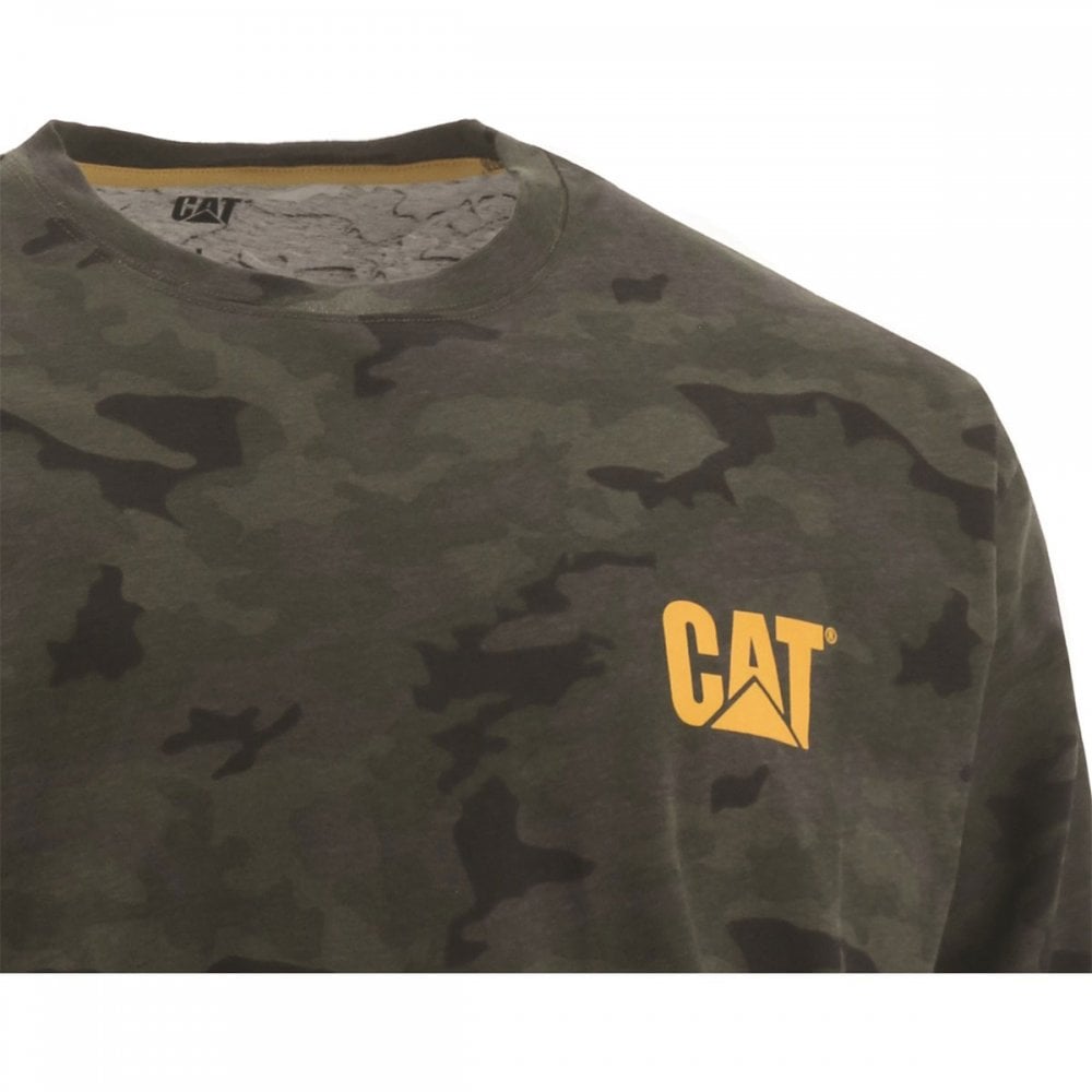 Caterpillar Trademark Banner L/s Tee Camo