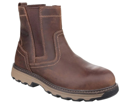 Caterpillar Pelton Brown Safety Dealer Boot