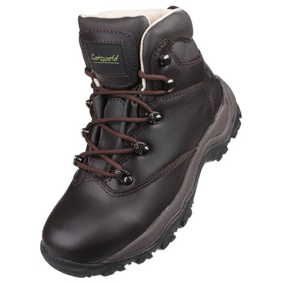 Cotswold Mens Winstone Waterproof Leather Walking Boots Brown Leather