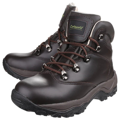 Cotswold Mens Winstone Waterproof Leather Walking Boots Brown Leather