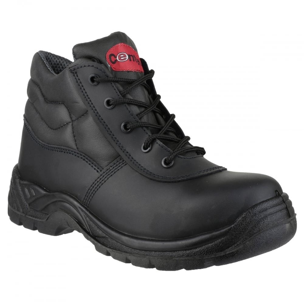 Centek Men's Lace Up Lightweight Safety Boots in Black